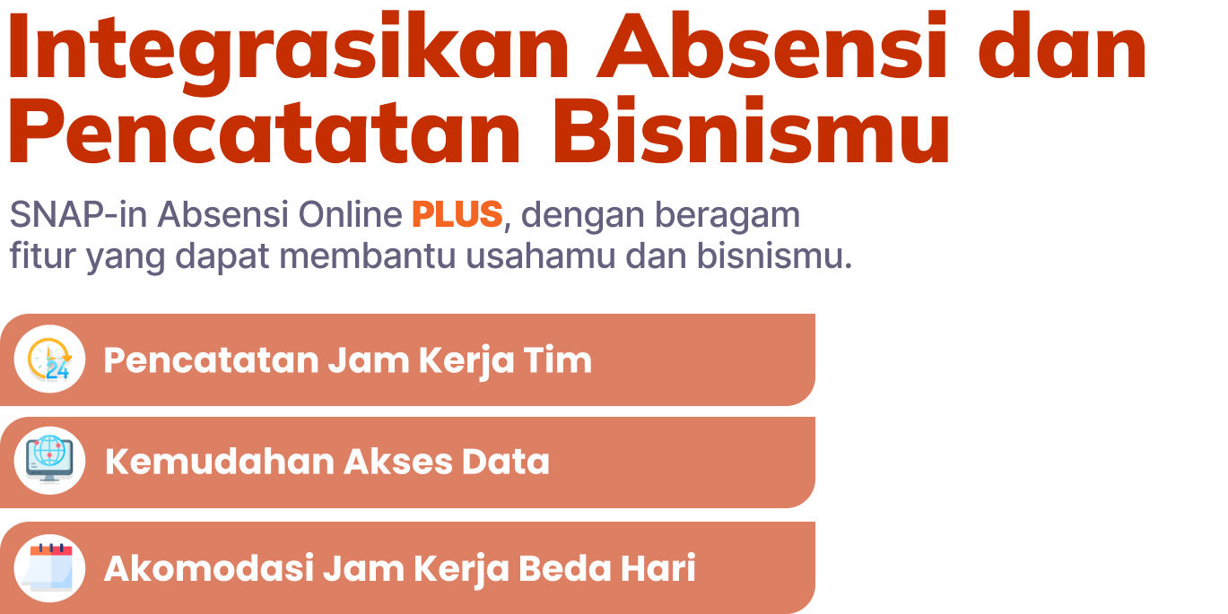 Integrasi absensi plus